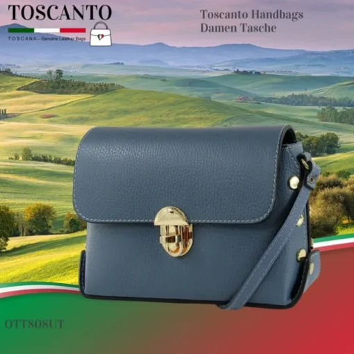 Toscanto Damen Leder Tasche türkis OTT808UT