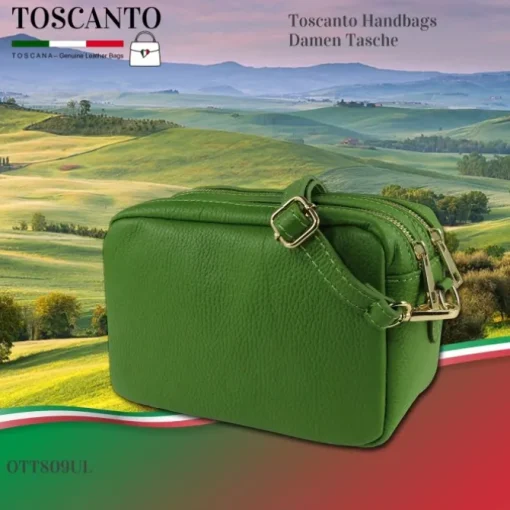 Toscanto Damen Leder Tasche hellgrün OTT809UL