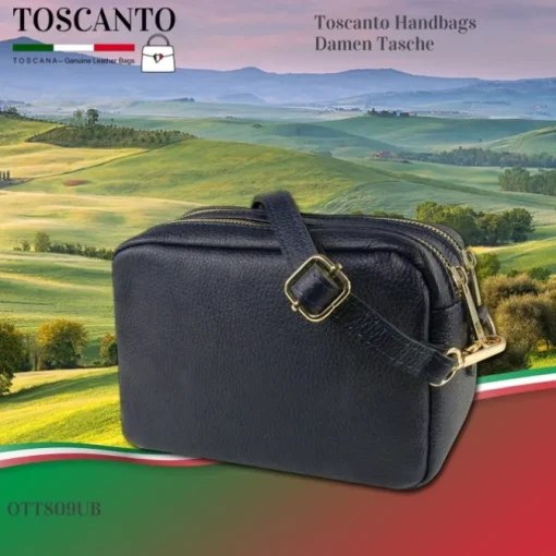 Toscanto Damen Leder Tasche blau OTT809UB