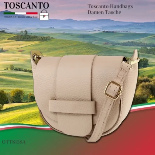 Toscanto Damen Leder Tasche rosa OTT815SA