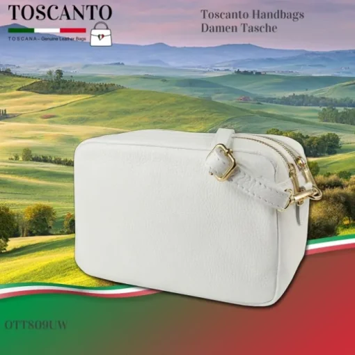 Toscanto Damen Leder Tasche weiß OTT809UW
