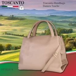 Toscanto Damen Leder Tasche rosa OTT152UA