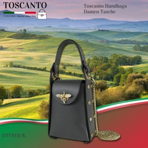 Toscanto Damen Leder Tasche grau OTT813UK