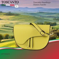 Toscanto Damen Leder Tasche gelb OTT810SY