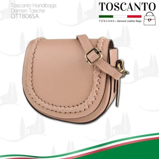 Toscanto Damen Leder Tasche rosa OTT806SA