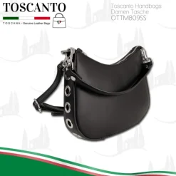 Toscanto Damen Leder Tasche schwarz OTTM809SS