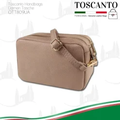Toscanto Damen Leder Tasche rosa OTT809UA