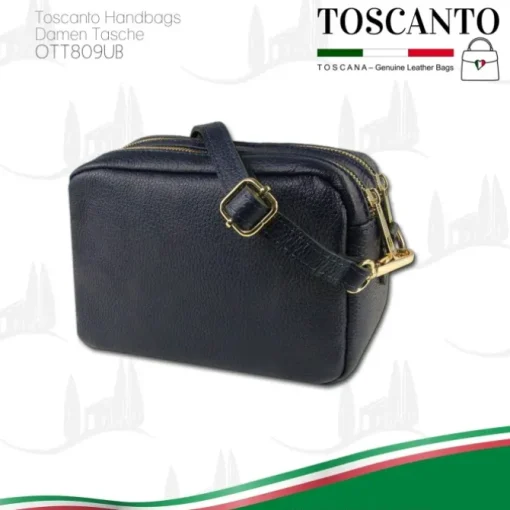 Toscanto Damen Leder Tasche blau OTT809UB