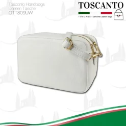 Toscanto Damen Leder Tasche weiß OTT809UW