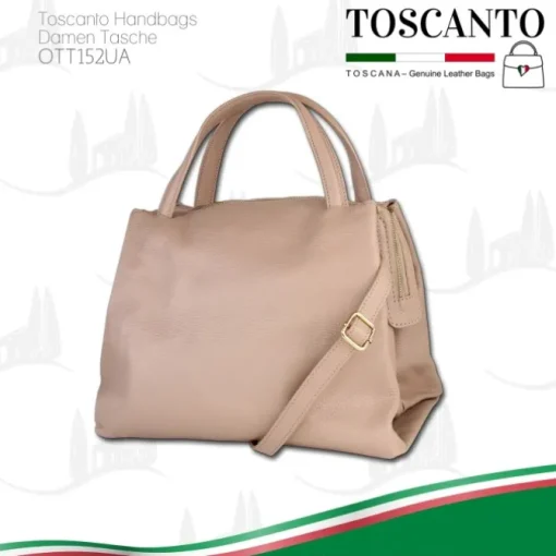Toscanto Damen Leder Tasche rosa OTT152UA