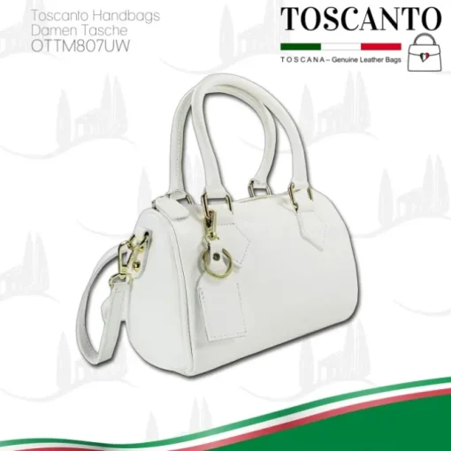 Toscanto Damen Leder Tasche weiß OTTM807UW