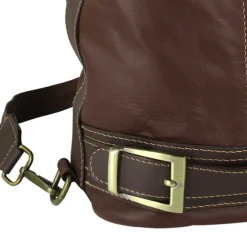 Toscanto Damen Rucksack Leder Tasche braun OTT104SN