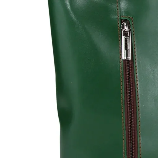 Toscanto Damen Rucksack Leder Tasche grün braun OTT106SG