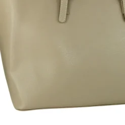 Toscanto Damen Shopper Businesstasche Leder Tasche helltaupe grau OTT127SK