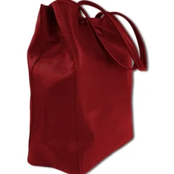 Toscanto Damen Shopper Leder Tasche rot OTTM107SR