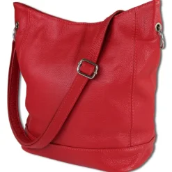 Toscanto Damen Shopper Leder Tasche rot OTT159SR