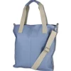 Toscanto Damen Shopper Leder Tasche hellblau OTT161SH
