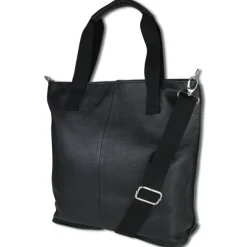 Toscanto Damen Shopper Leder Tasche schwarz OTT161SS
