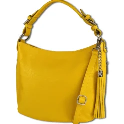 Toscanto Damen Shopper Leder Tasche gelb OTT134SY