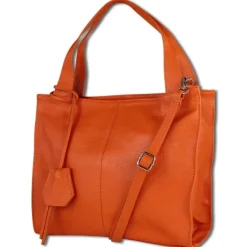 Toscanto Damen Shopper Leder Tasche orange OTT155SO