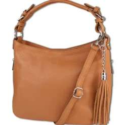 Toscanto Damen Shopper Leder Tasche tan braun OTT134SN