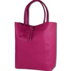 Toscanto Damen Shopper Leder Tasche pink OTT112SP