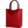 Toscanto Damen Shopper Leder Tasche rot OTT112SR