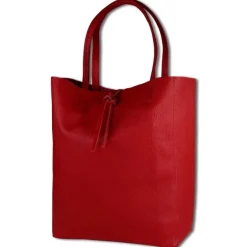 Toscanto Damen Shopper Leder Tasche rot OTT112SR
