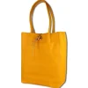 Toscanto Damen Shopper Leder Tasche gelb OTT112SY