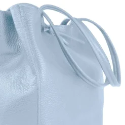 Toscanto Damen Shopper Leder Tasche hellblau OTTM107SH