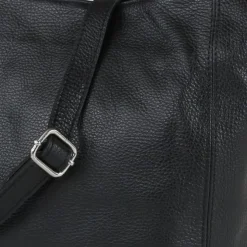 Toscanto Damen Shopper Leder Tasche schwarz OTT159SS