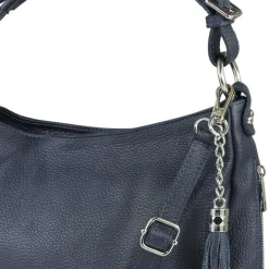 Toscanto Damen Shopper Leder Tasche blau OTT134SB