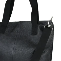 Toscanto Damen Shopper Leder Tasche schwarz OTT161SS