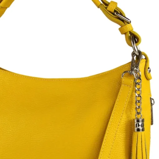 Toscanto Damen Shopper Leder Tasche gelb OTT134SY
