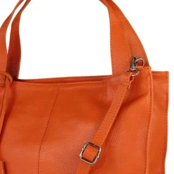 Toscanto Damen Shopper Leder Tasche orange OTT155SO