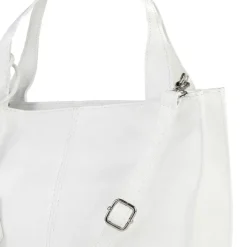Toscanto Damen Shopper Leder Tasche weiß OTT155SW