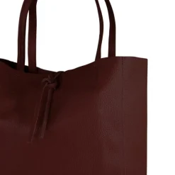 Toscanto Damen Shopper Leder Tasche rot bordeaux OTT112SD