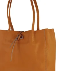Toscanto Damen Shopper Leder Tasche braun cognac OTT112SN