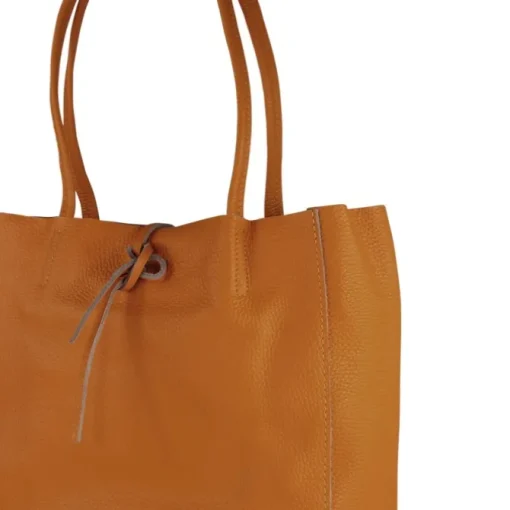 Toscanto Damen Shopper Leder Tasche braun cognac OTT112SN