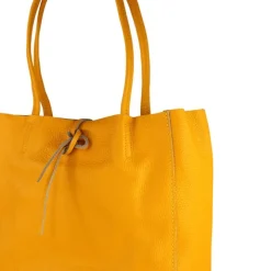Toscanto Damen Shopper Leder Tasche gelb OTT112SY