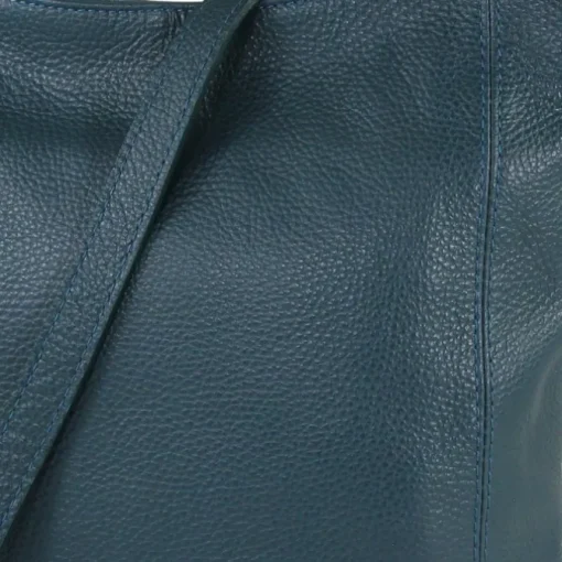 Toscanto Damen Shopper Leder Tasche türkis OTT159ST