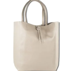 Toscanto Damen Shopper Leder Tasche beige OTTM107SI