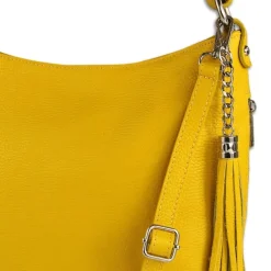 Toscanto Damen Shopper Leder Tasche gelb OTT134SY