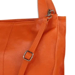 Toscanto Damen Shopper Leder Tasche orange OTT155SO