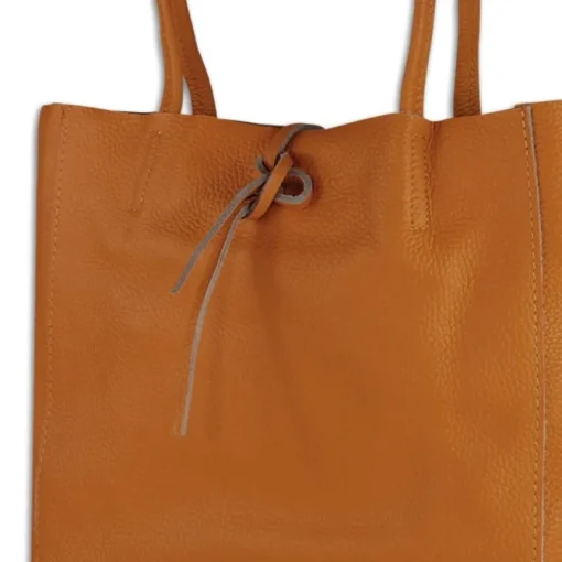 Toscanto Damen Shopper Leder Tasche braun cognac OTT112SN