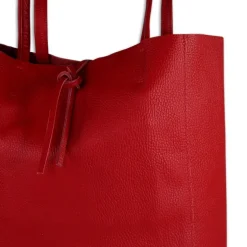 Toscanto Damen Shopper Leder Tasche rot OTT112SR