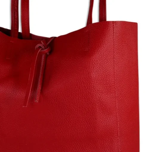 Toscanto Damen Shopper Leder Tasche rot OTT112SR