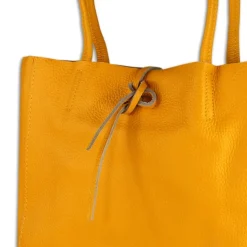 Toscanto Damen Shopper Leder Tasche gelb OTT112SY