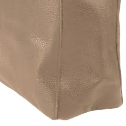 Toscanto Damen Shopper Leder Tasche taupe dunkelbeige OTTM107SN