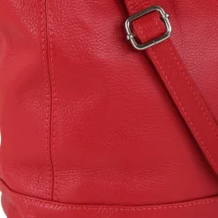 Toscanto Damen Shopper Leder Tasche rot OTT159SR